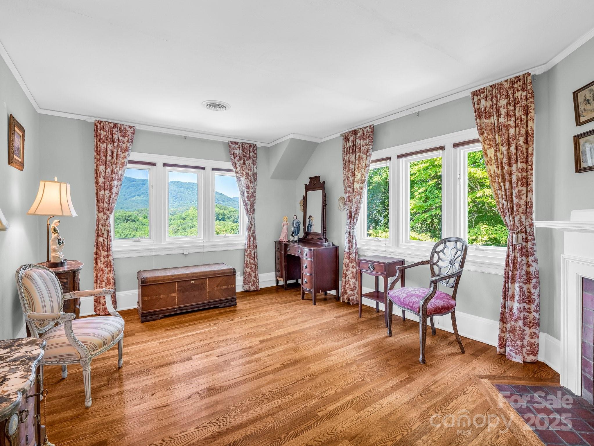287 Pacolet Ridge Lane Tryon, NC 28782 - Photo 31 of 48 a living room with furniture and a wooden floor