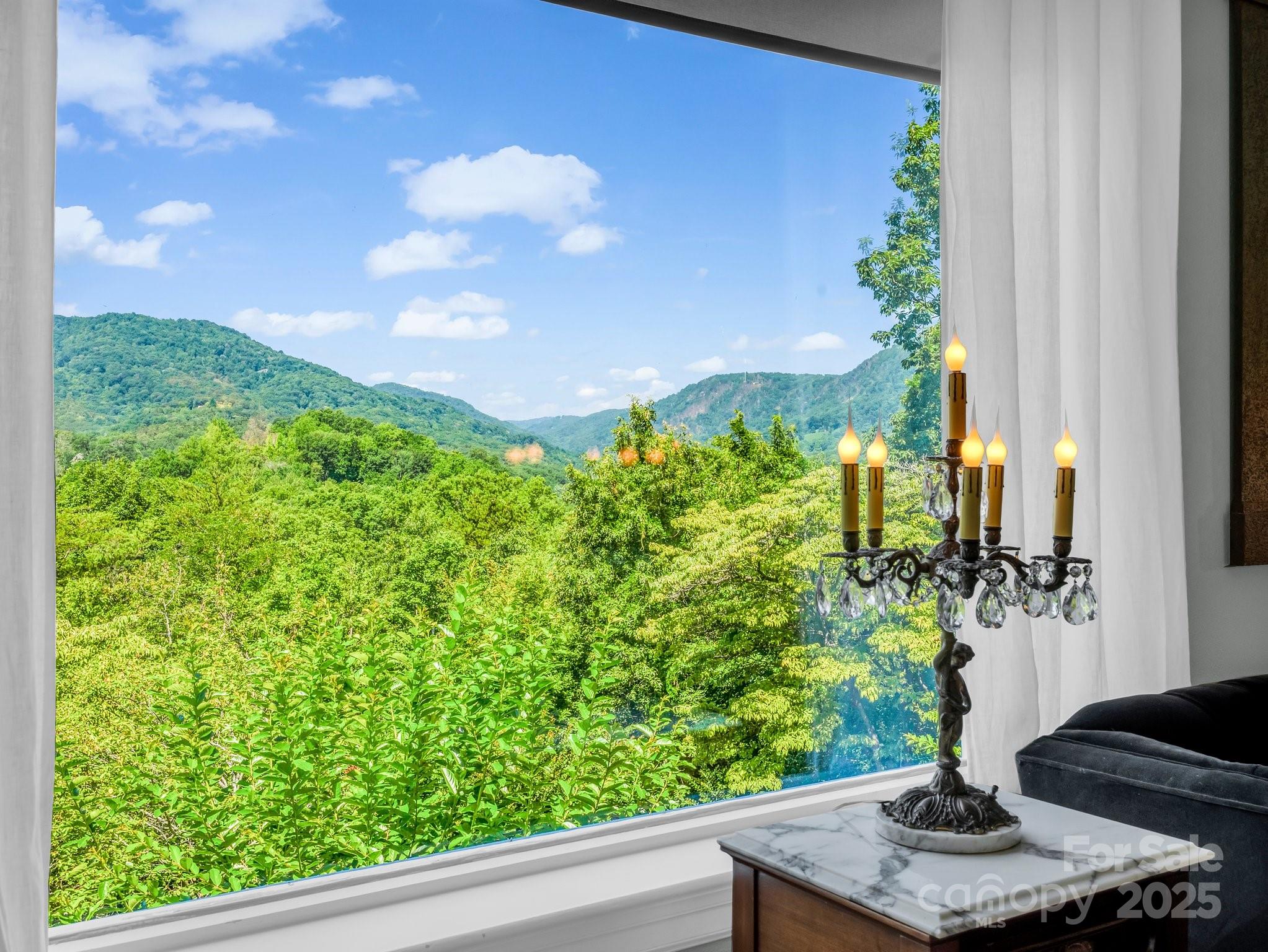 287 Pacolet Ridge Lane Tryon, NC 28782 - Photo 10 of 48 a vase of flowers sitting on a table with chairs