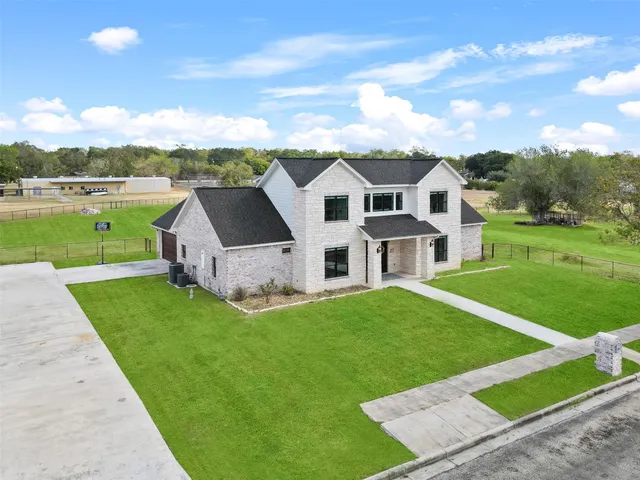 a front view of a house