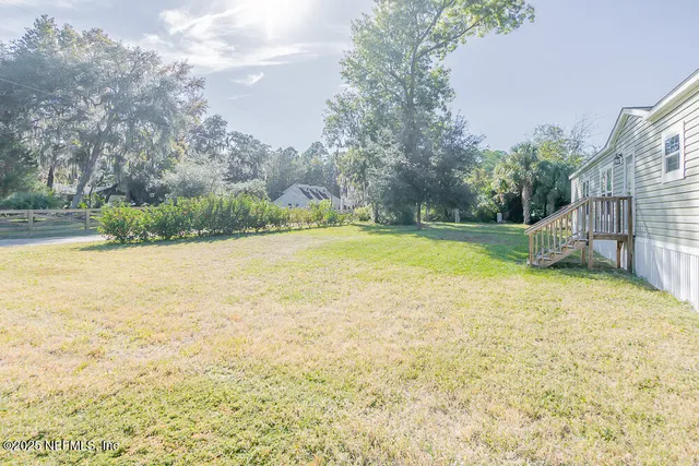 a view of a swimming pool and outdoor space