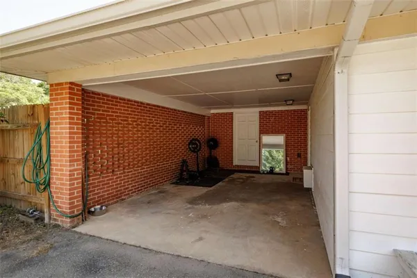 a view of a car garage