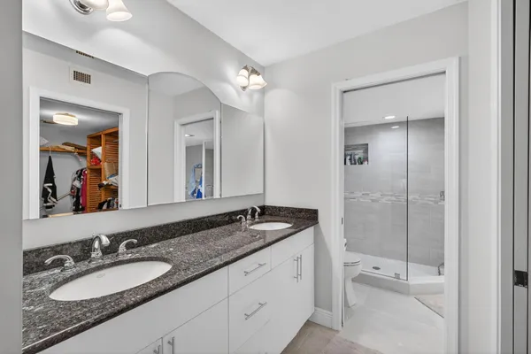 a view of a hallway with entryway