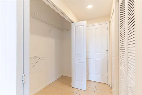 a view of closet area