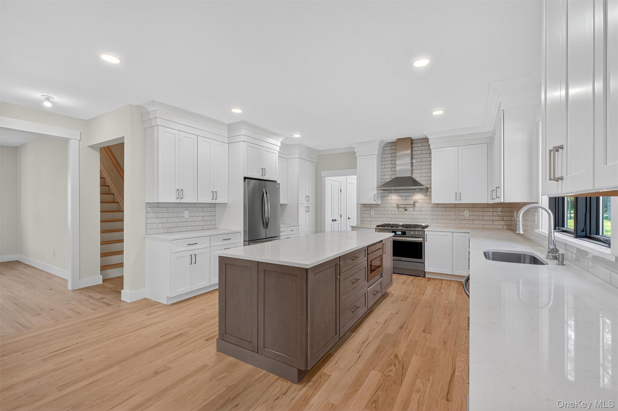 4 Adson Way Somers, NY 10541 - Photo 17 of 49 Kitchen with Quartz Counters, SS Appliances, Fabulous Island