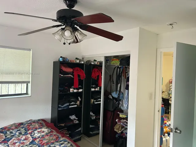 a view of a walk in closet