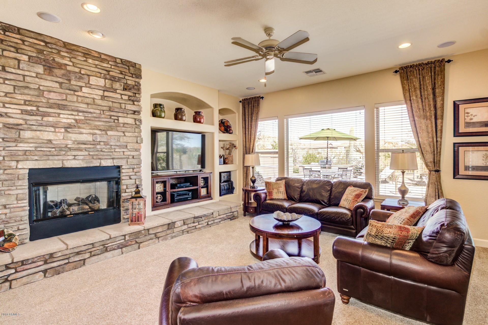 18096 West Narramore Road Goodyear, AZ 85338 - Photo 21 of 54 StackStone Fireplace