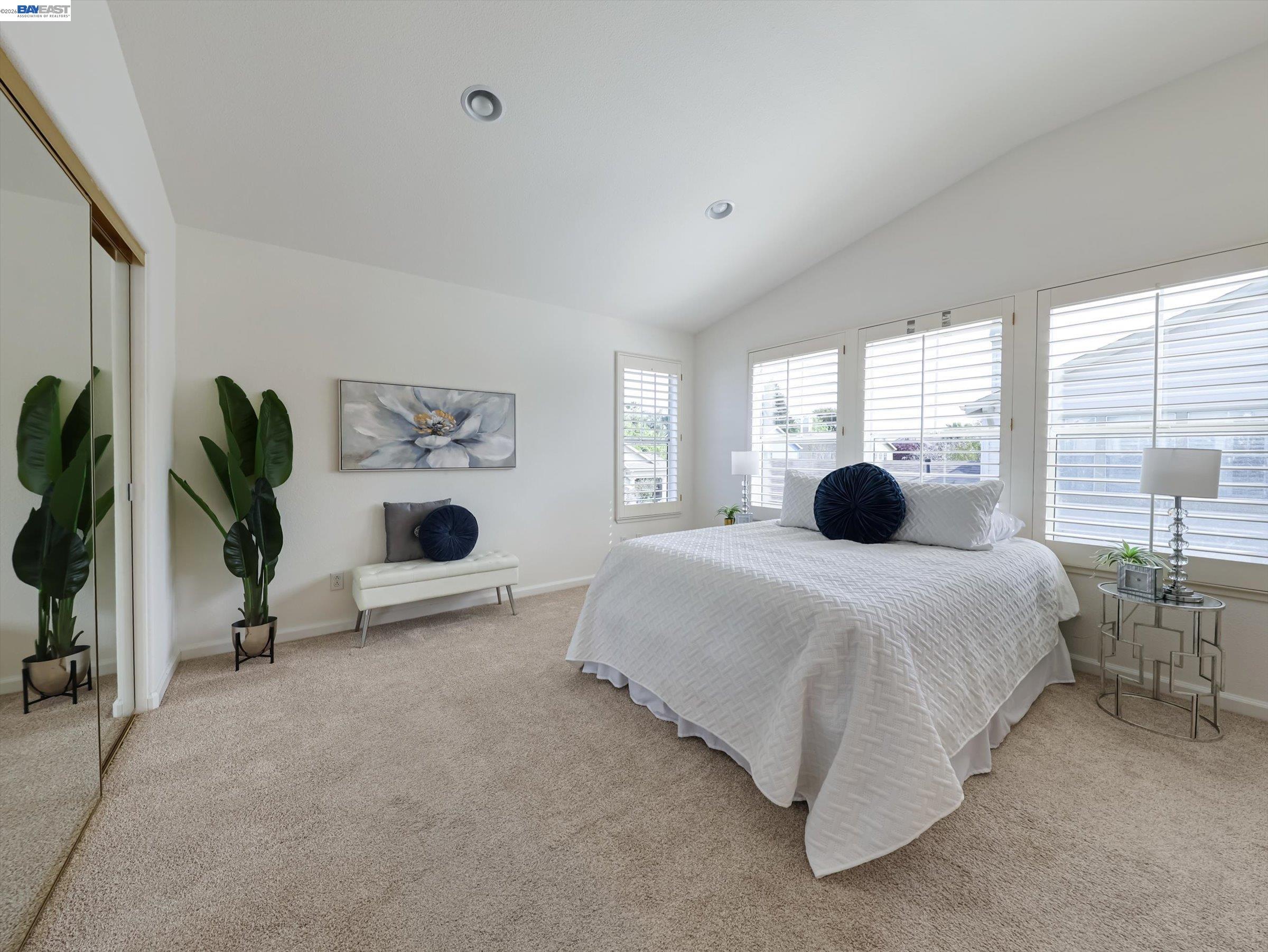326 I Street Fremont, CA 94536 - Photo 19 of 40 a bedroom with a bed and a large window