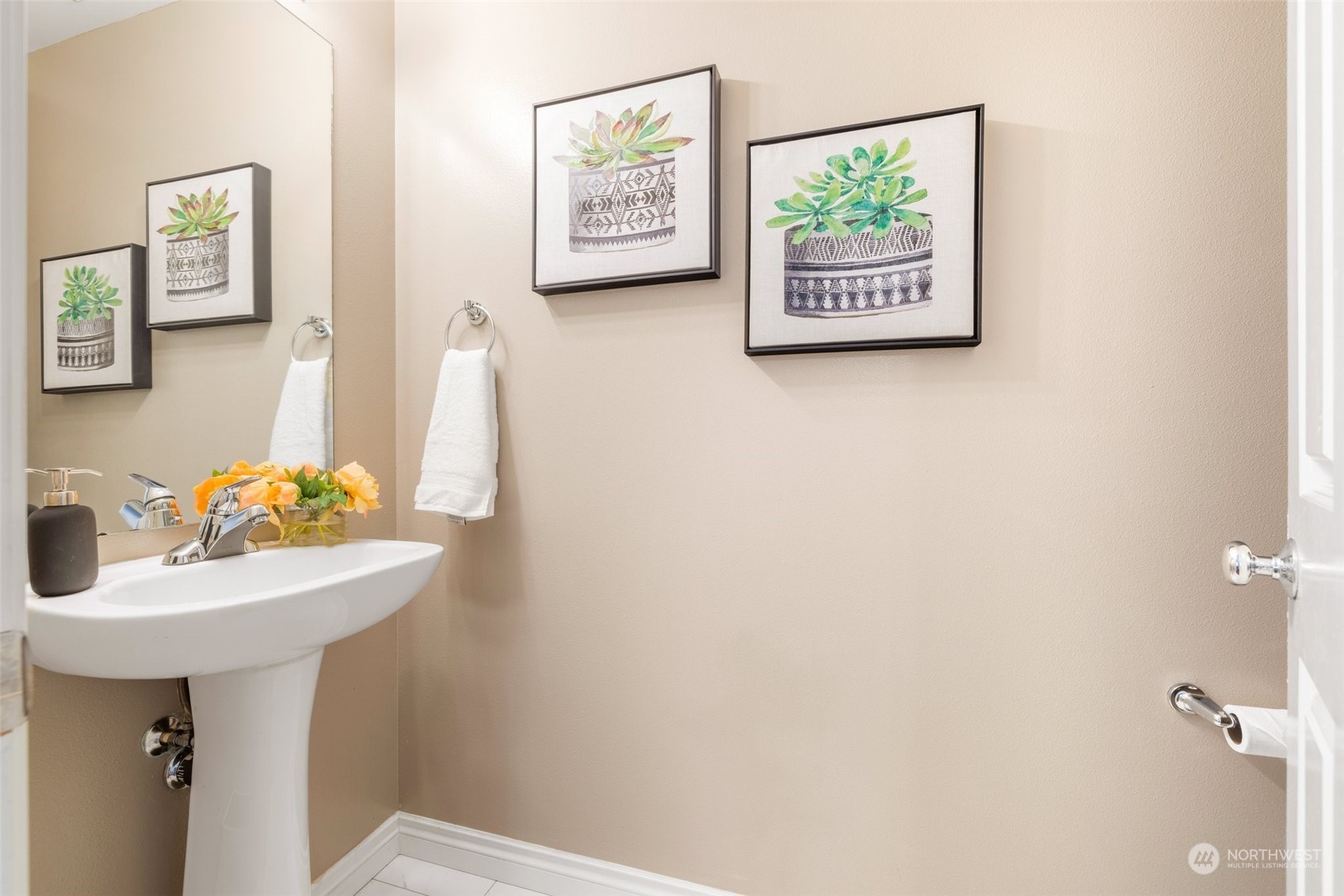 3500 154th Place Southeast Bothell, WA 98012 - Photo 19 of 36 a bathroom with a sink and a mirror