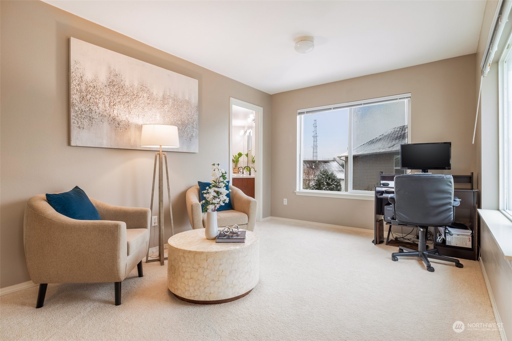 3500 154th Place Southeast Bothell, WA 98012 - Photo 24 of 36 a living room with furniture and a window
