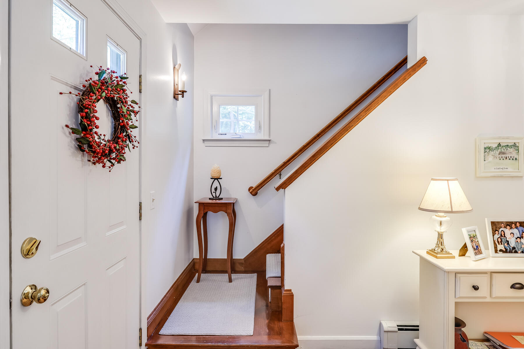 17 Cres Ridge Way Orleans, MA 02653 - Photo 24 of 40 a view of entryway with stairs and wooden floor