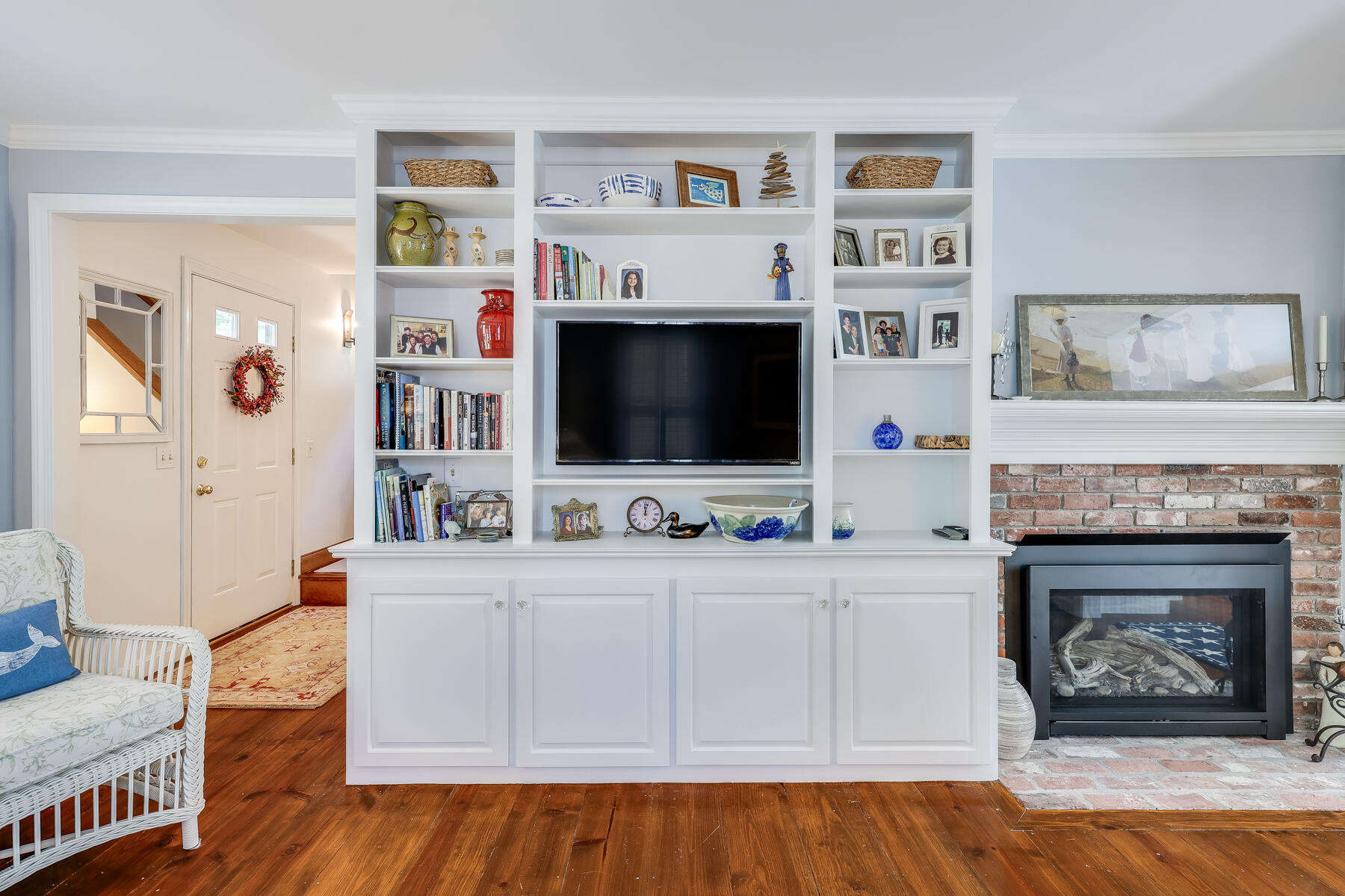 17 Cres Ridge Way Orleans, MA 02653 - Photo 6 of 40 a living room with furniture and a flat screen tv