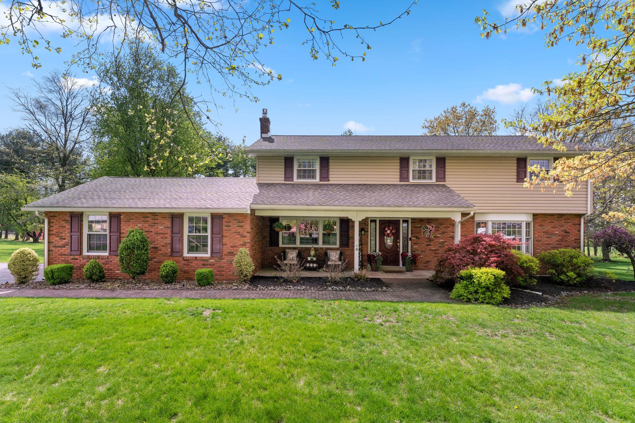 155 Miller Road Barto, PA 19504 - Photo 1 of 39 Lovely Brick Colonial with Covered Front Porch