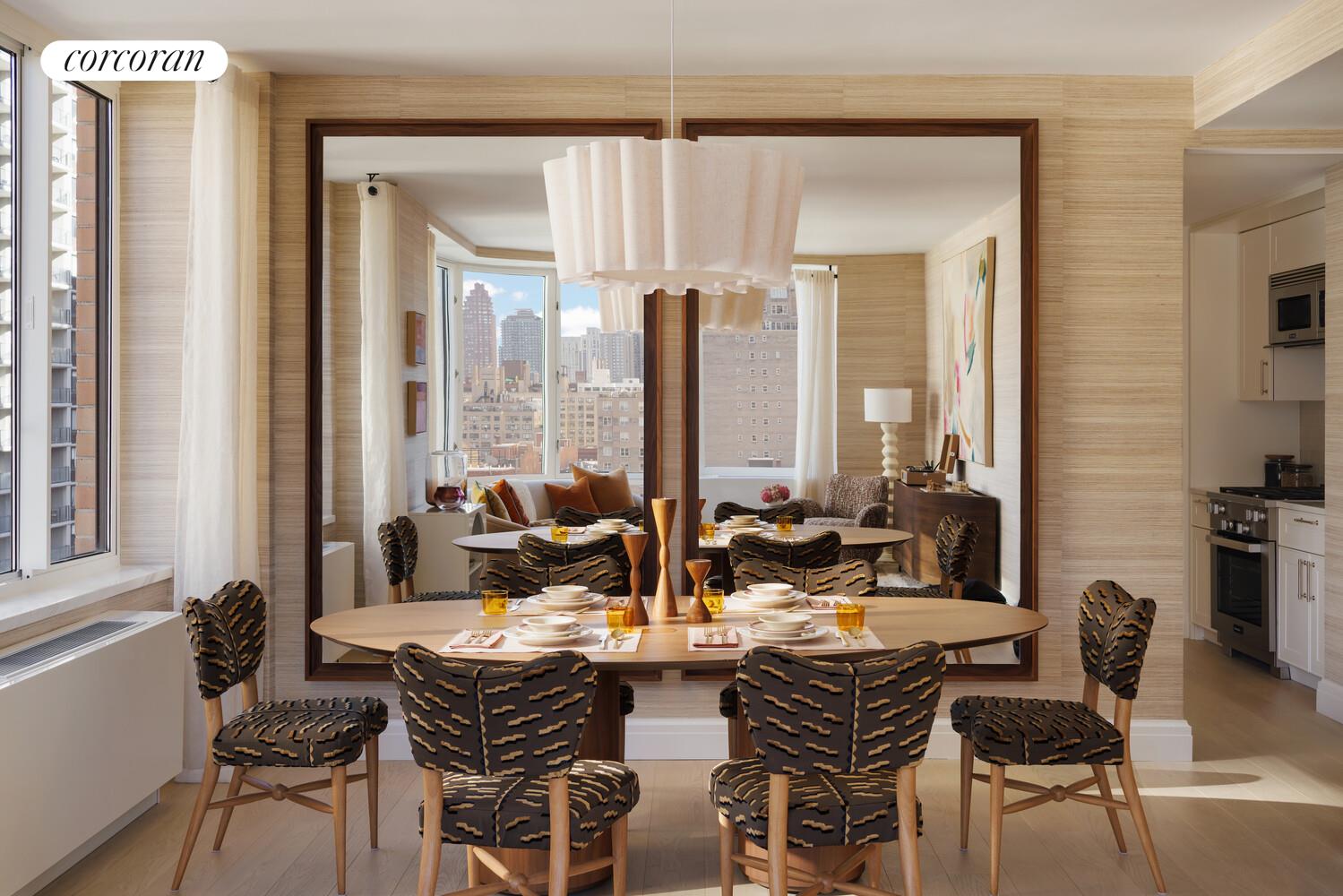 400 East 84th Street, Unit 8F Manhattan, NY 10028 - Photo 2 of 6 a view of a dining room with furniture and window