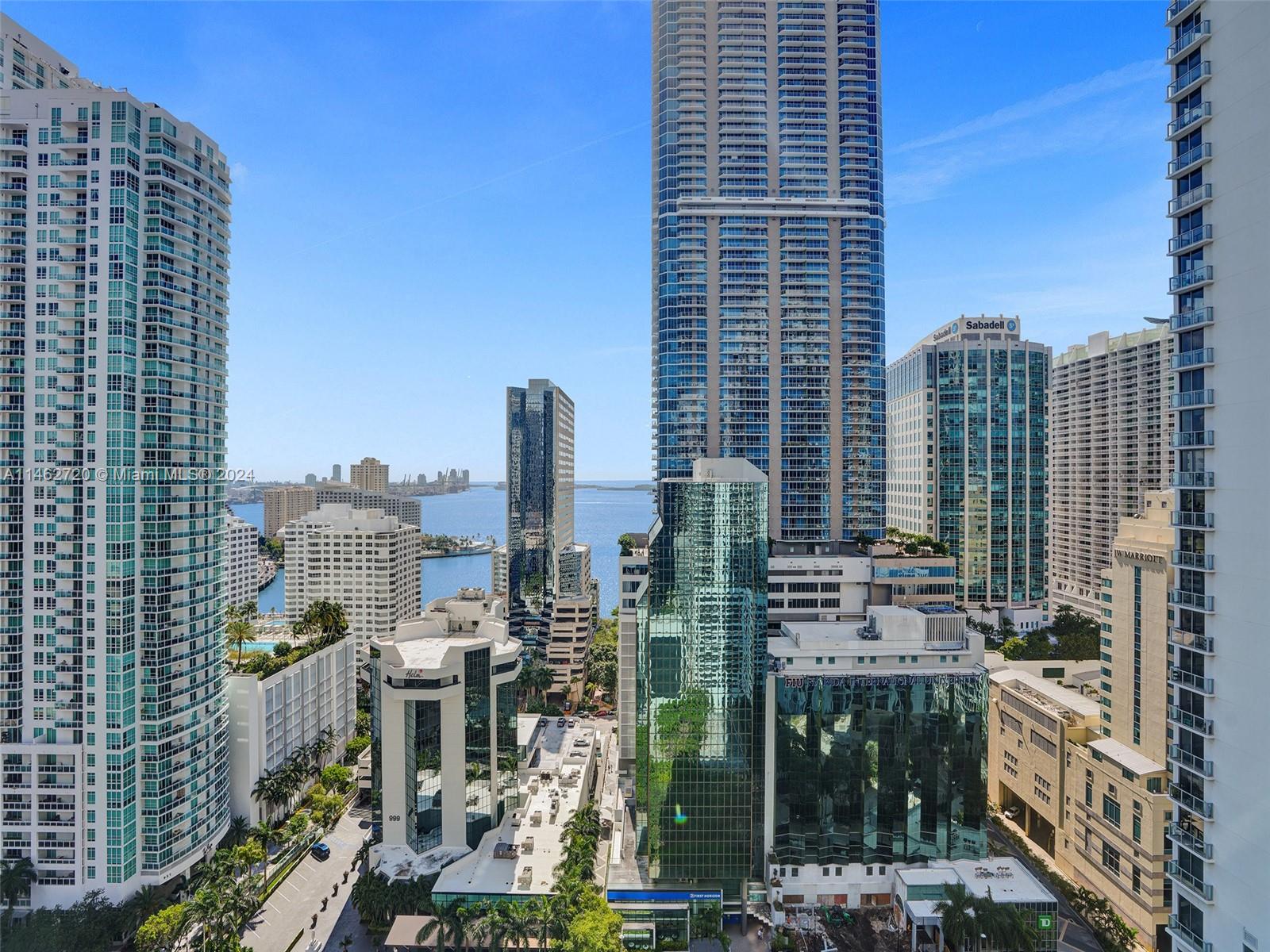 1010 Brickell Avenue, Unit 2505 Miami, FL 33131 - Photo 42 of 61 a city view with tall buildings
