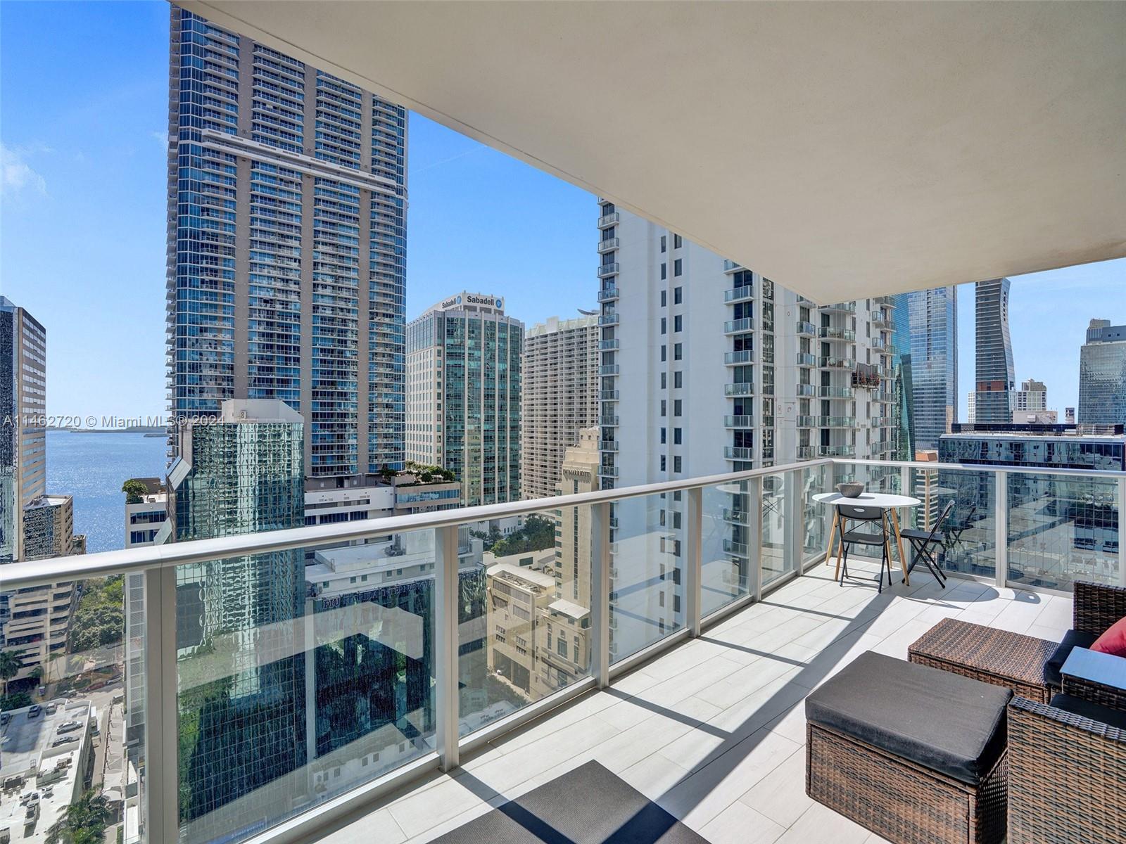 1010 Brickell Avenue, Unit 2505 Miami, FL 33131 - Photo 46 of 61 a view of balcony with couch