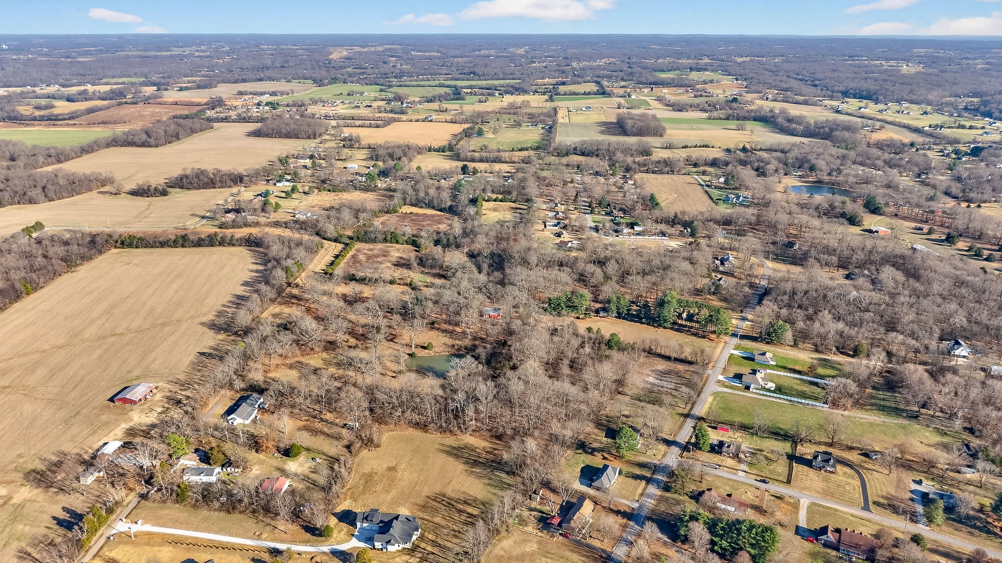 1991 Raymond Hodges Road Cottontown, TN 37048 - Photo 16 of 20 an aerial view of residential houses with outdoor space