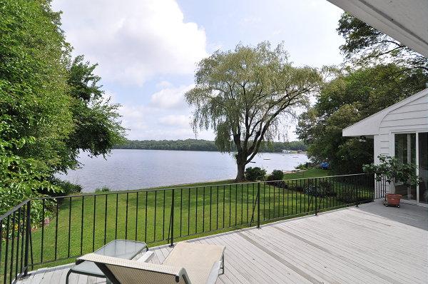 15 Parker Road Arlington, MA 02474 - Photo 8 of 19 a view of a deck with a garden