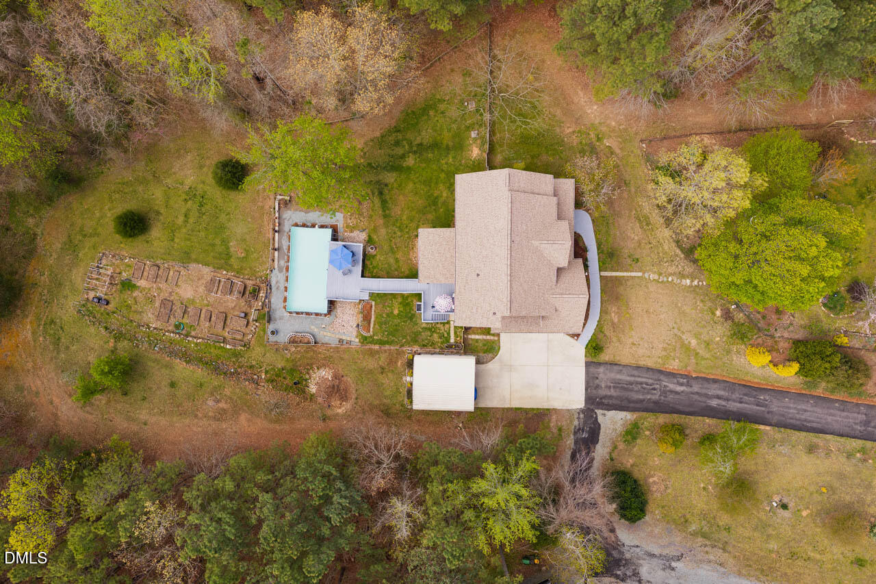 265 Old Chestnut Crossing Moncure, NC 27559 - Photo 39 of 45 aerial view of a house with a yard
