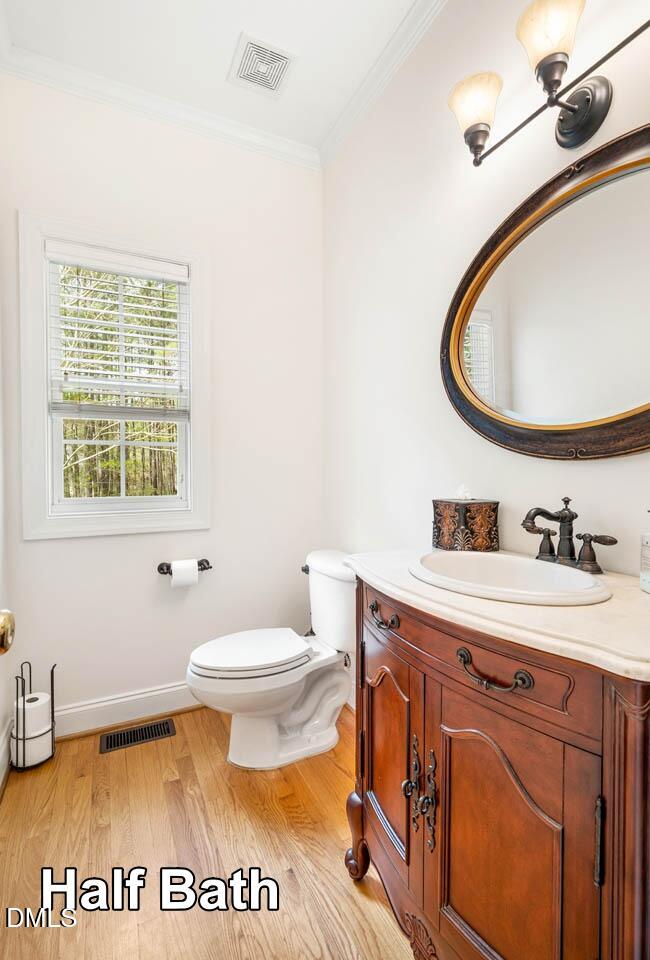 265 Old Chestnut Crossing Moncure, NC 27559 - Photo 8 of 45 a bathroom with a sink mirror vanity and toilet