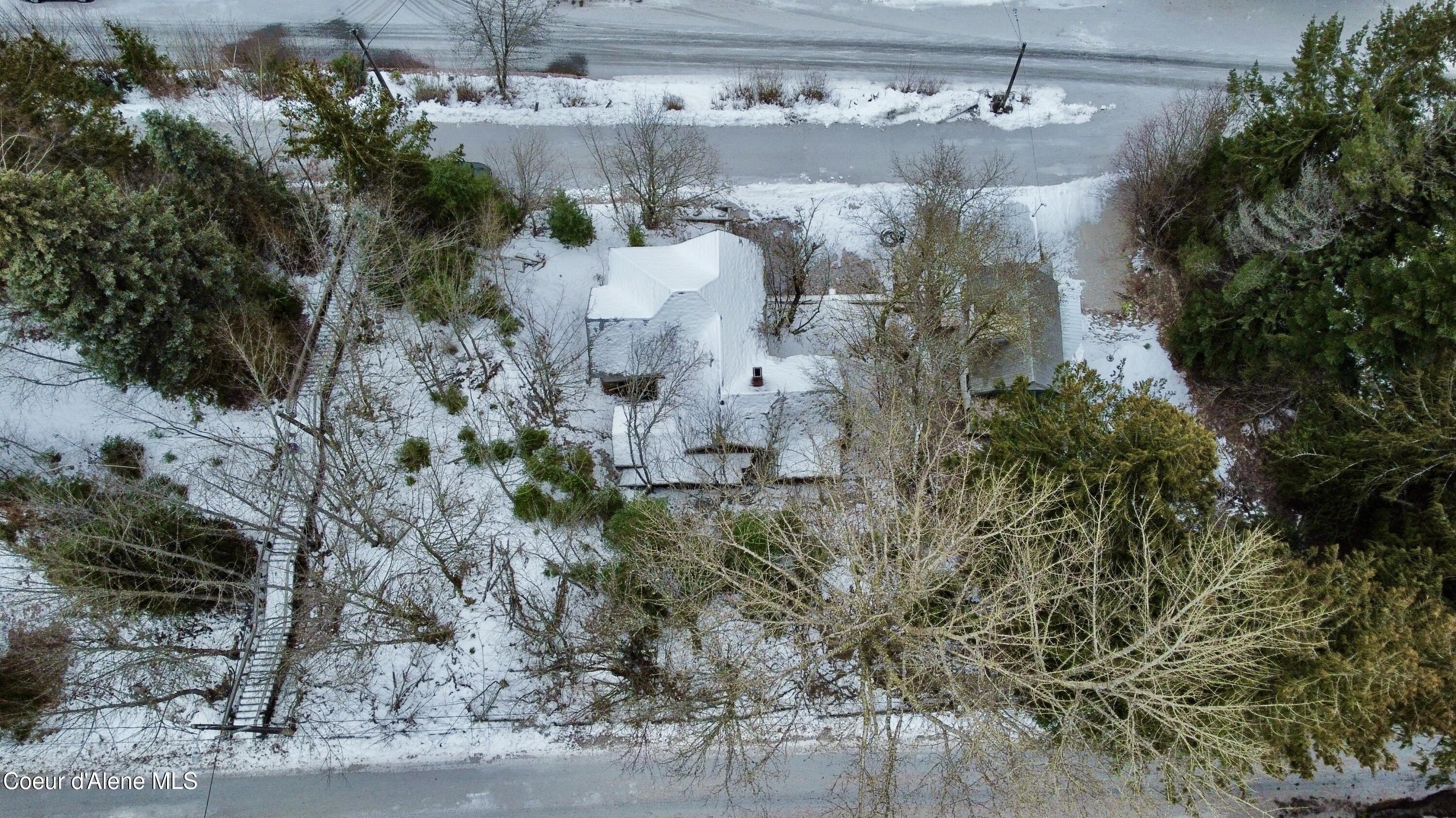 408 High Bank Street Wallace, ID 83873 - Photo 36 of 36 Winter Aerial