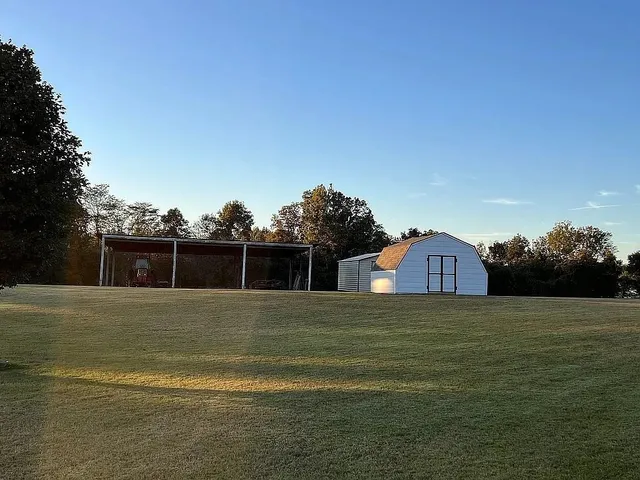 a view of a big yard
