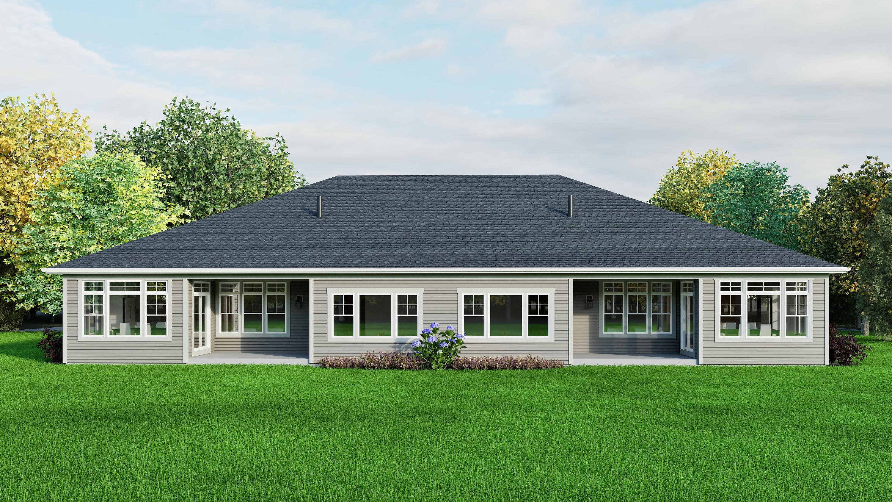 554 Pioneer Court, Unit 10 RIGHT Oconomowoc, WI 53066 - Photo 3 of 18 B_Rear_8k_tundra Gray Siding_Quarry Gray