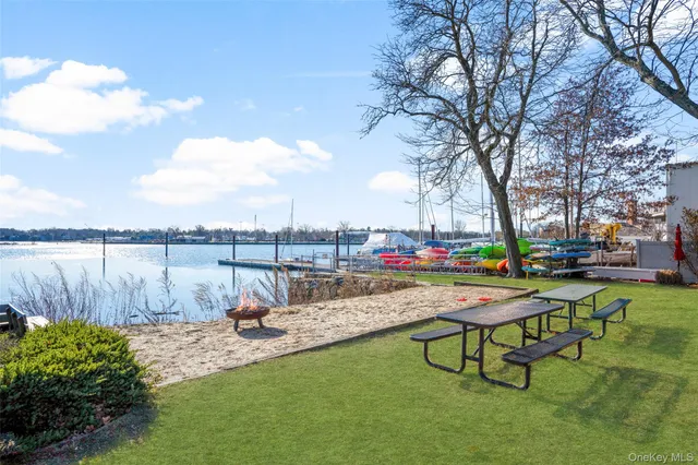 a childrens park with lots of swings and slides