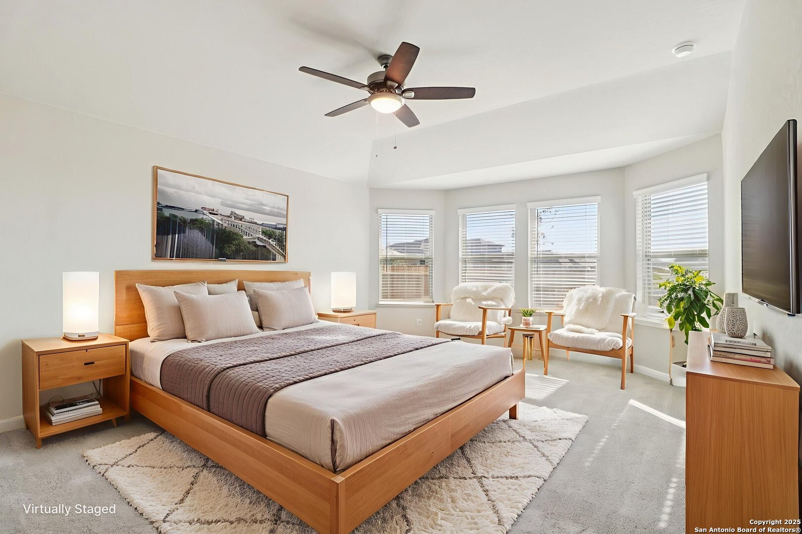 114 Dakota Ridge Cibolo, TX 78108 - Photo 27 of 39 a bedroom with a bed and a large window