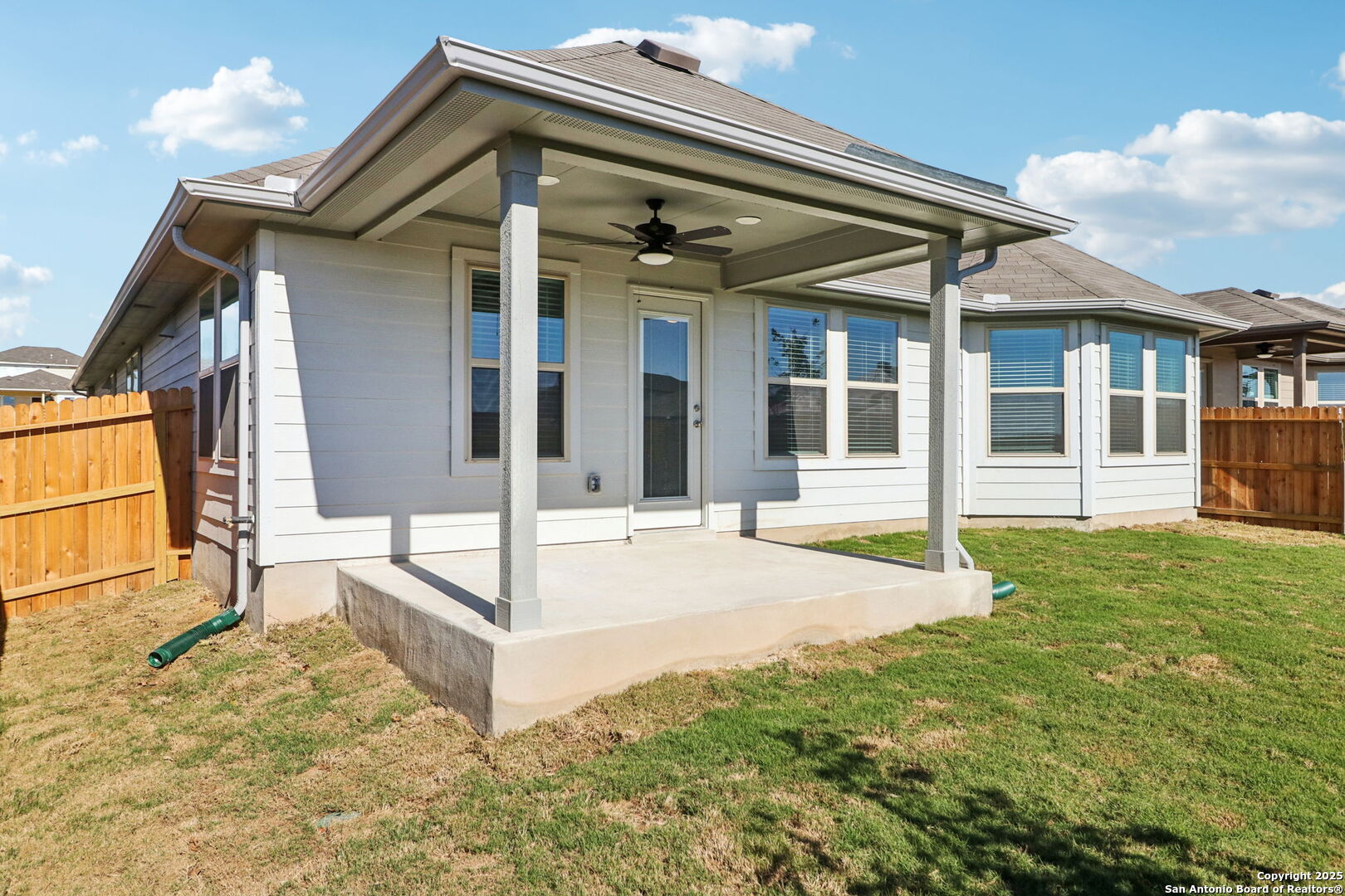 114 Dakota Ridge Cibolo, TX 78108 - Photo 36 of 39 a view of a white house with a yard and plants