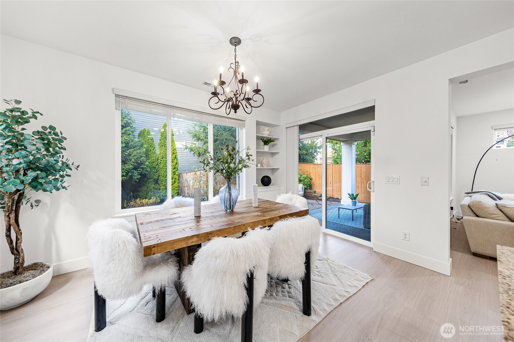 4115 176th Place Southeast Bothell, WA 98012 - Photo 13 of 35 a view of a dining room with furniture window and outside view