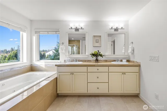 a bathroom with a sink and a bathtub