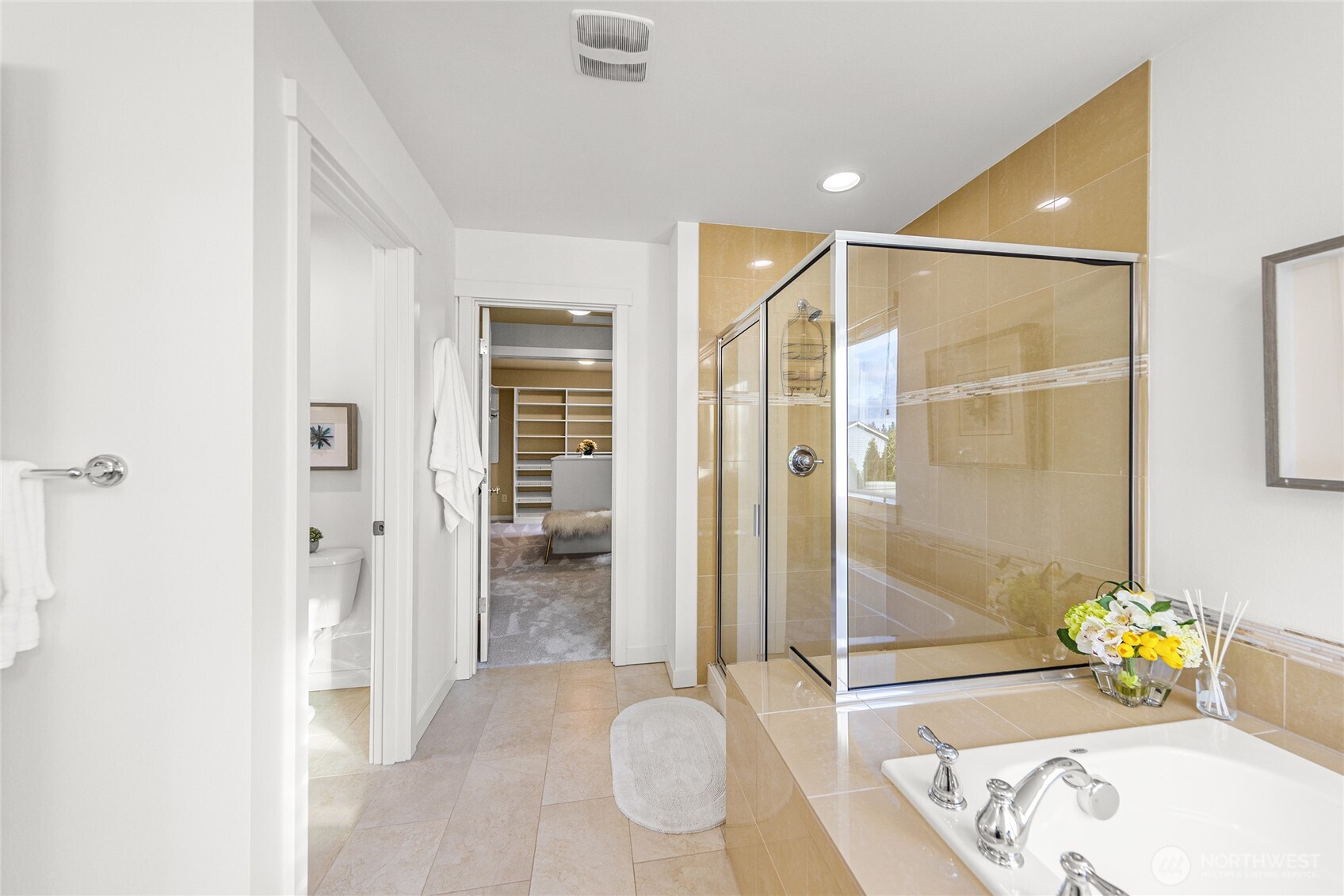 4115 176th Place Southeast Bothell, WA 98012 - Photo 23 of 35 a bathroom with a tub and shower