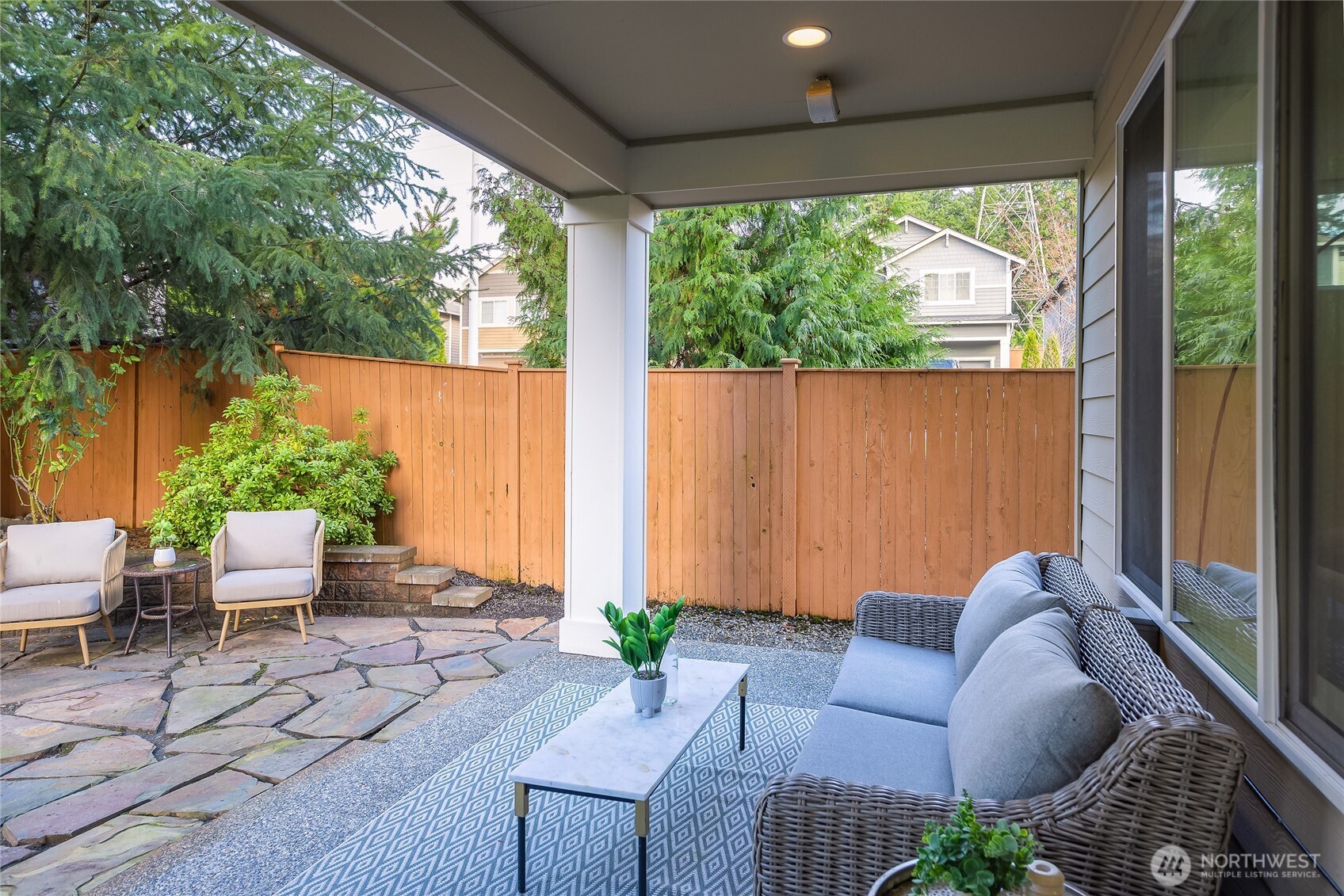 4115 176th Place Southeast Bothell, WA 98012 - Photo 35 of 35 a outdoor living space with furniture and garden view
