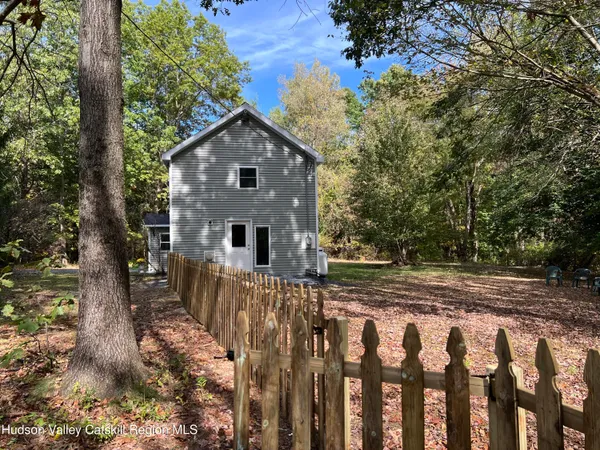 a backyard of a house