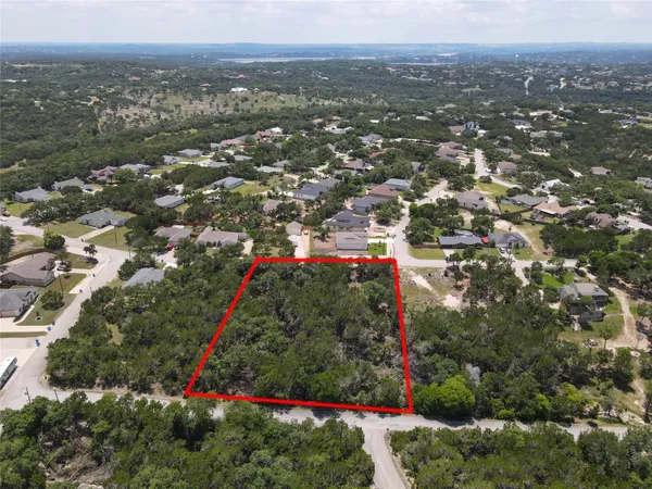 an aerial view of a houses