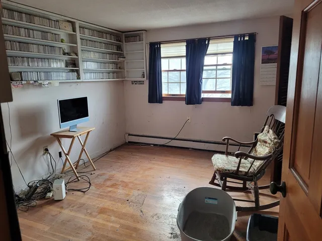 a room with furniture and windows