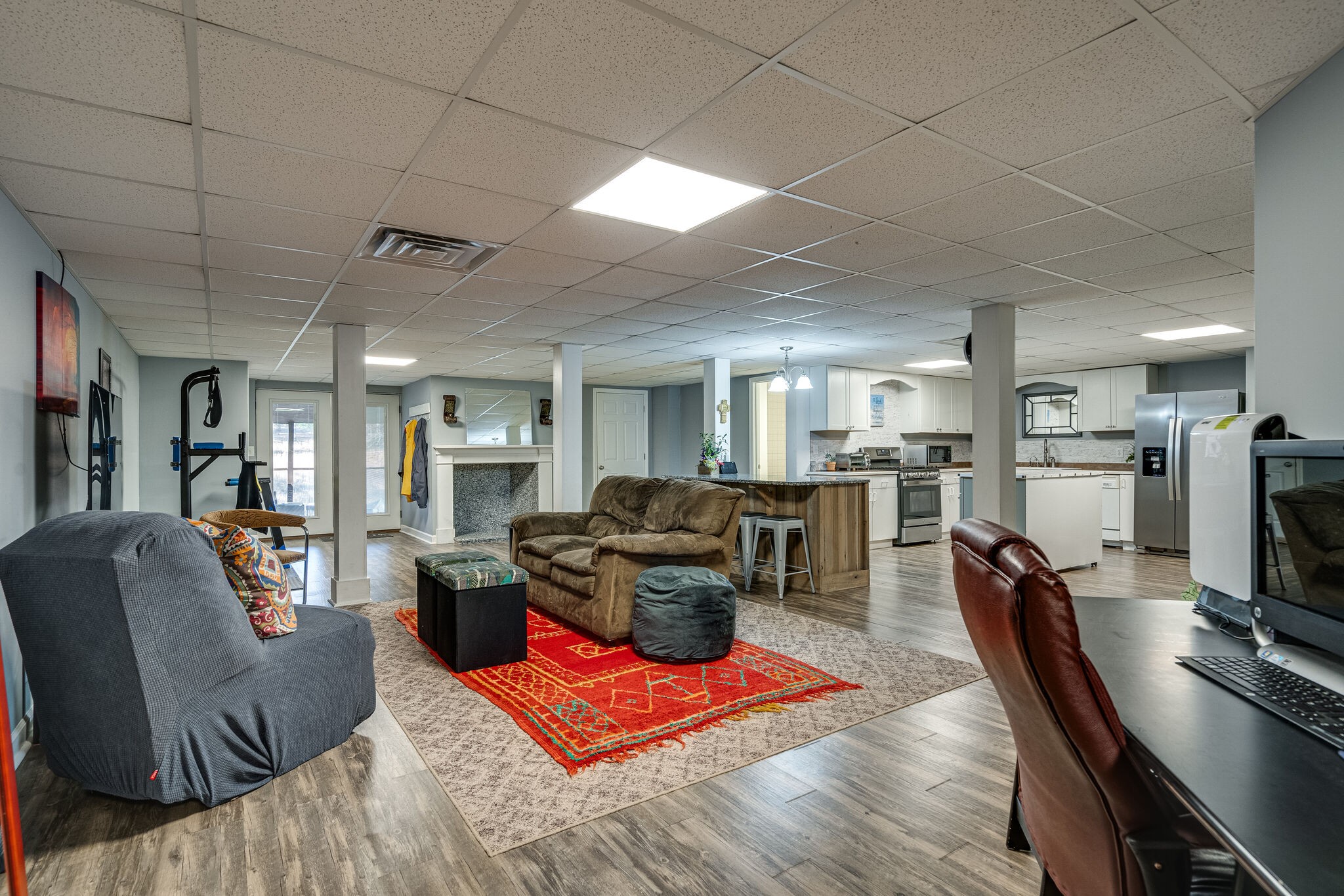1823 Fortner Road Dickson, TN 37055 - Photo 27 of 55 a living room with furniture a flat screen tv and a table