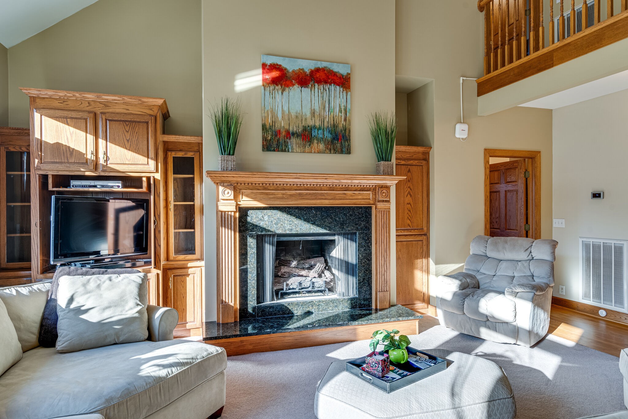1823 Fortner Road Dickson, TN 37055 - Photo 9 of 55 a living room with furniture and a fireplace