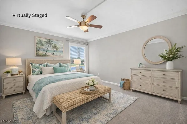a bed room with a bed and a couch