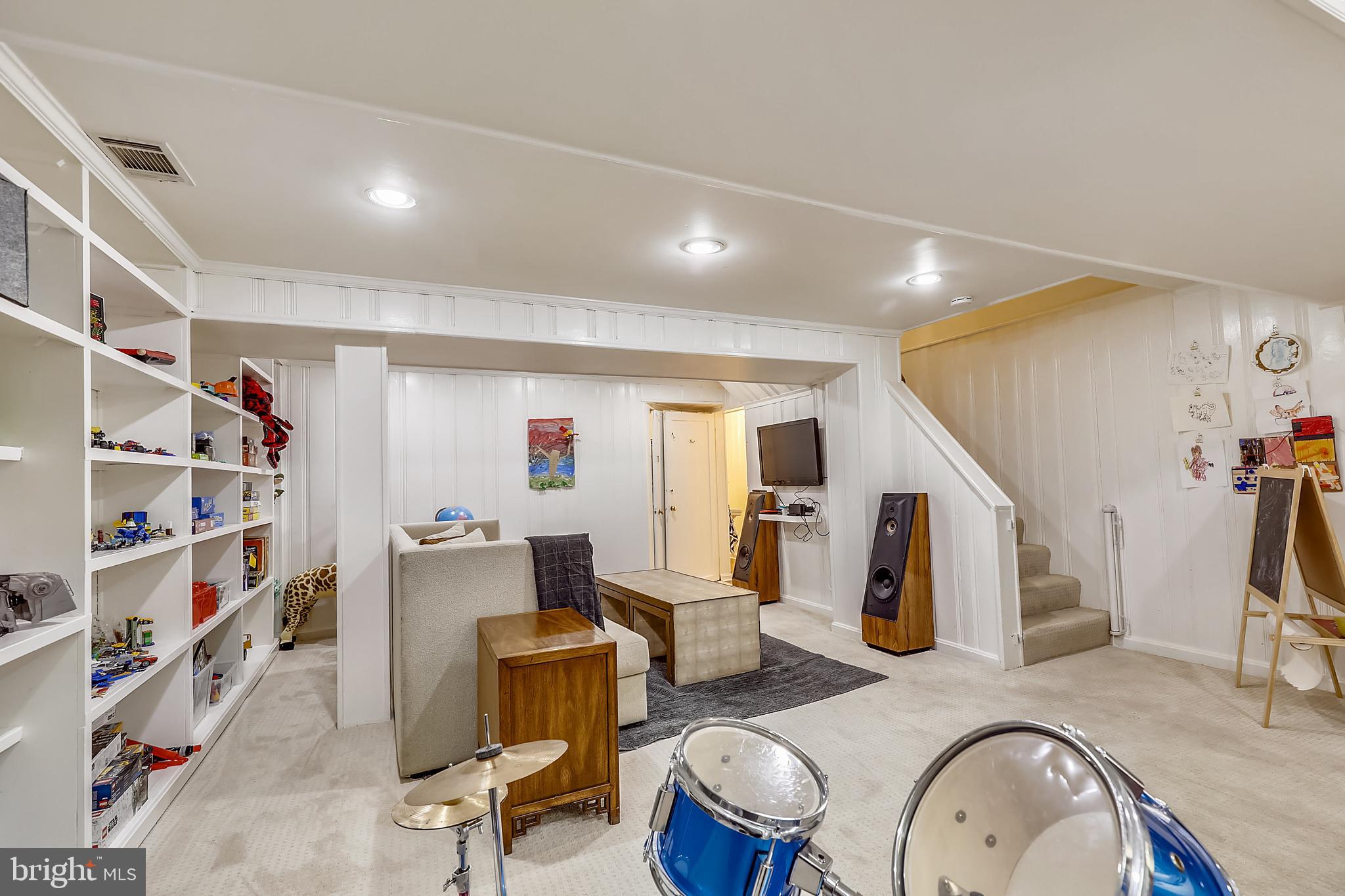 7704 Chatham Road Chevy Chase, MD 20815 - Photo 36 of 43 Room for exercise, media, your band too!