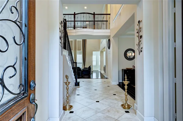 a view of living room with furniture and a large window