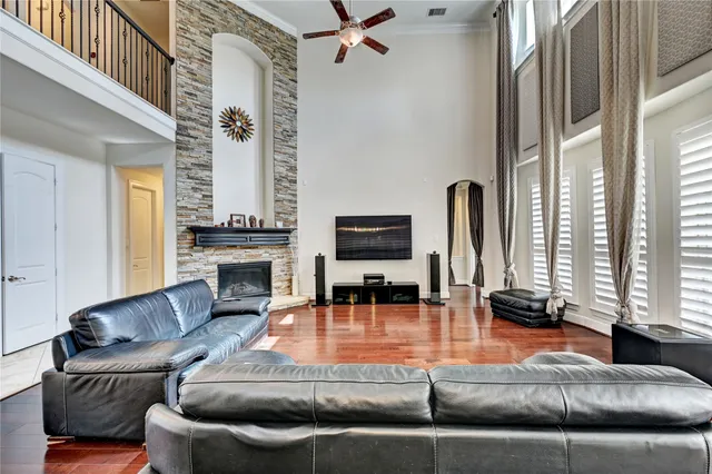 a kitchen with sink and refrigerator