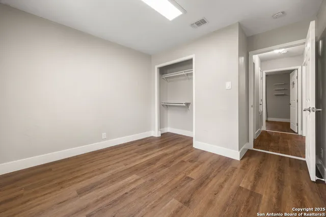 wooden floor in an empty room