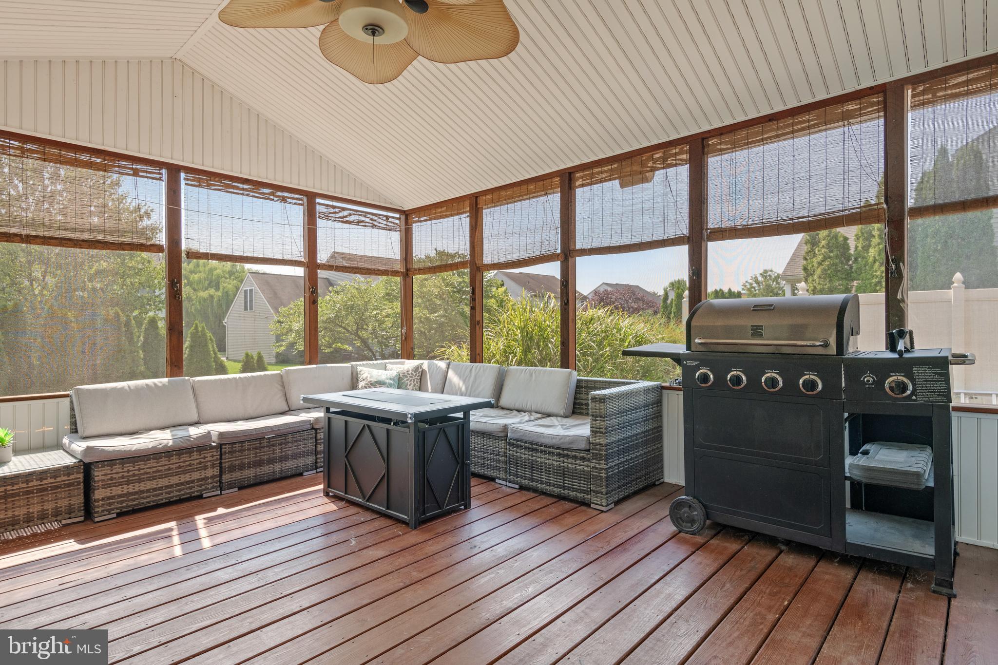 227 Deerfield Lane Lititz, PA 17543 - Photo 22 of 43 screened porch to the deck