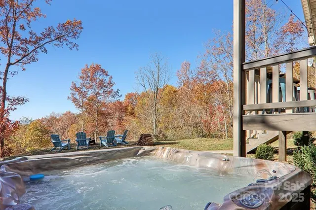 a view of a street with a building in the background