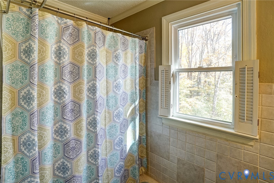 1253 Cardwell Road Crozier, VA 23039 - Photo 42 of 50 a bathroom with a window and a shower