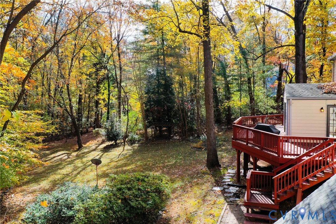 1253 Cardwell Road Crozier, VA 23039 - Photo 9 of 50 a view of an outdoor sitting area with brick walls