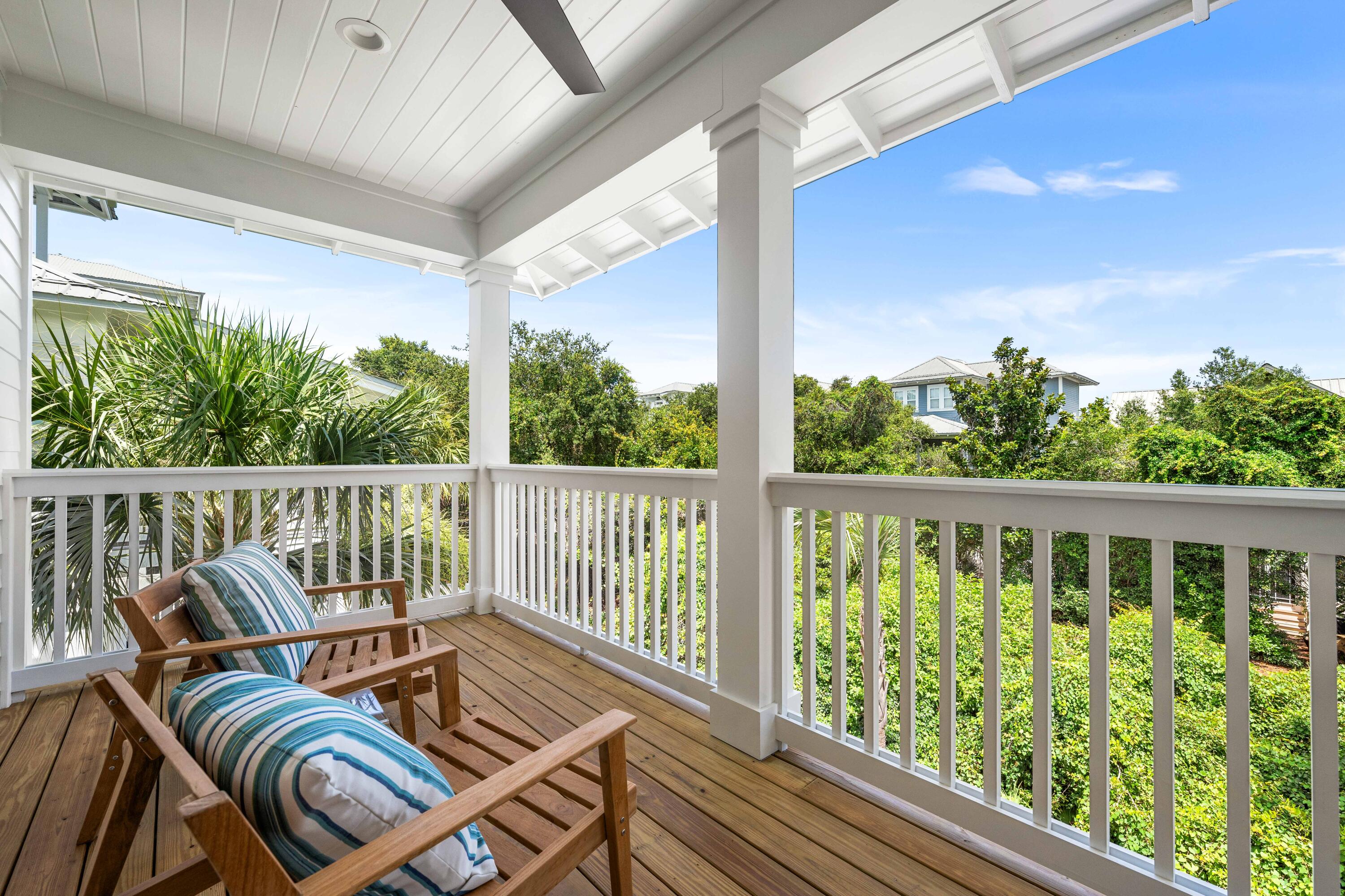 24 Barefoot Ln Inlet Beach Inlet Beach, FL 32461 - Photo 37 of 56 a view of a two chairs in the balcony
