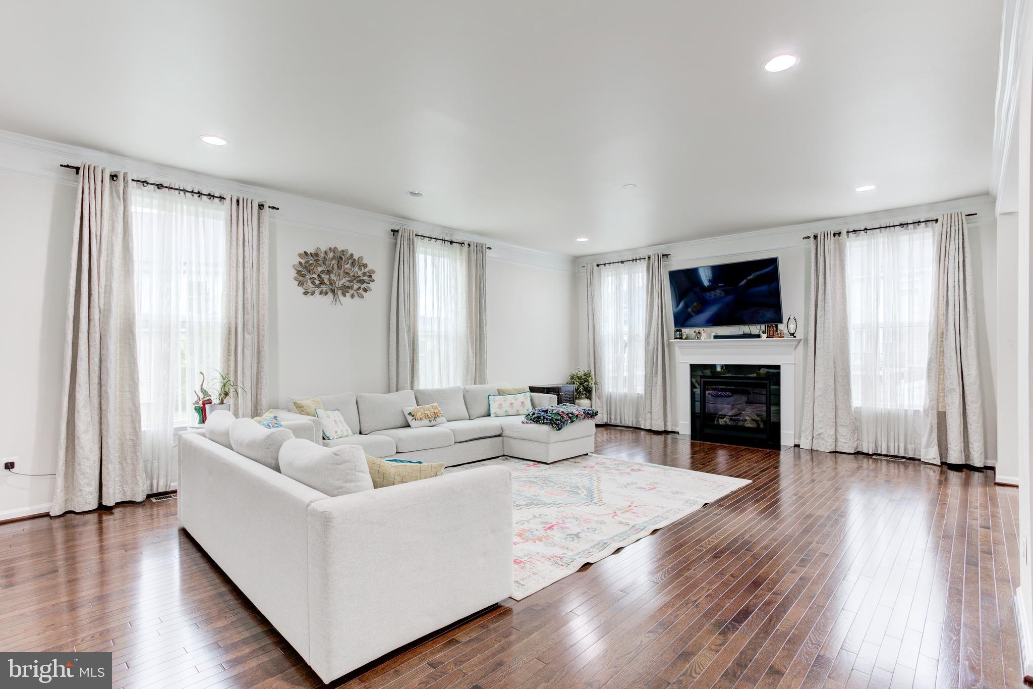 22800 Bubbling Brook Drive Brambleton, VA 20148 - Photo 18 of 64 a living room with furniture and a fireplace