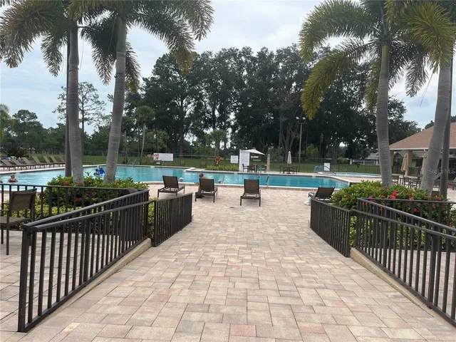 a view of the patio and yard